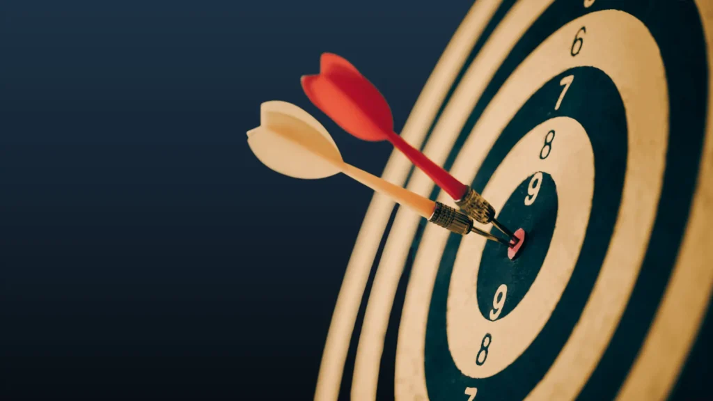 Two darts hitting the bullseye - RR Venture - an Integrated Marketing Company